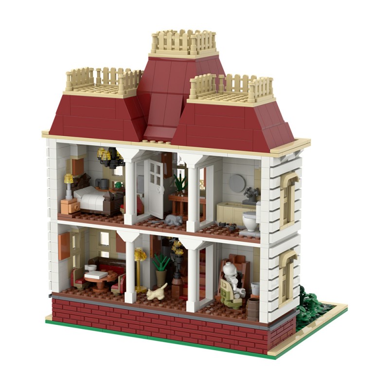 GOBRICKS MOC S1115 Psycho House - YWOBB