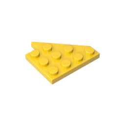 GOBRICKS GDS-M360 Wedge Plate 4 x 4 Wing Left - YWOBB