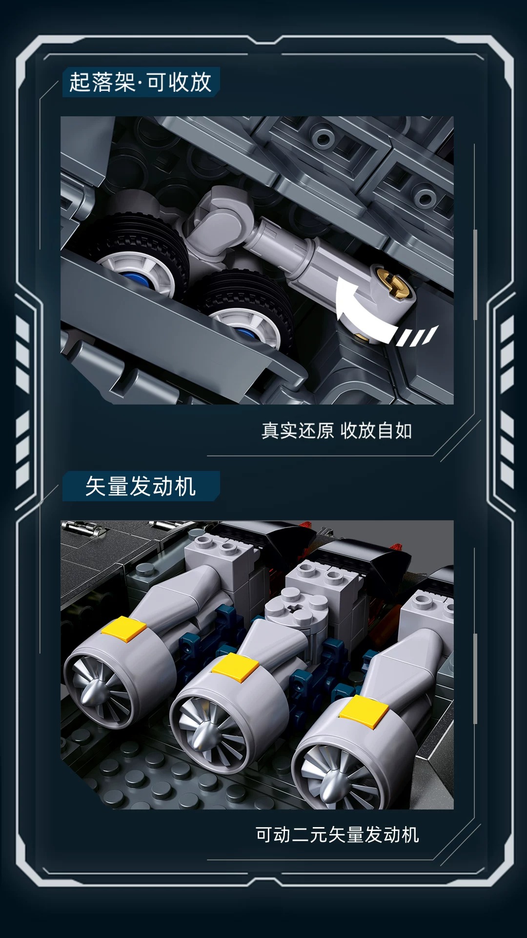 SLUBAN M38-B1525 J-36S Sixth-Generation Stealth Fighter Metallic Paint Version - YWOBB