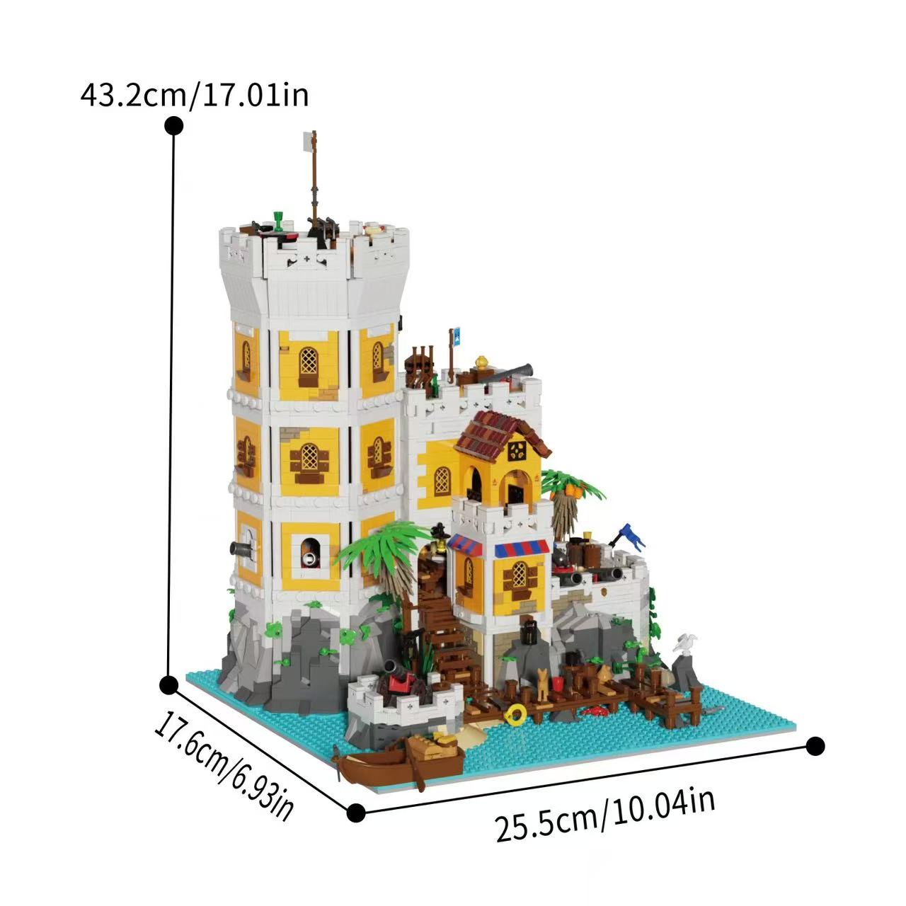 Xbert 66095 Sea Fortress with Lights - YWOBB