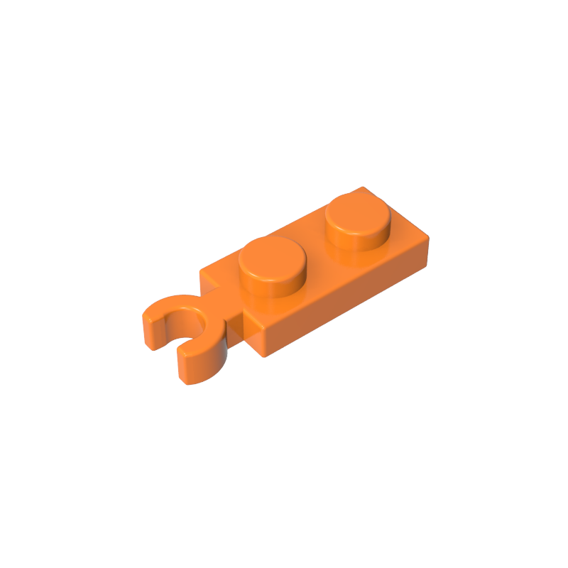 GOBRICKS GDS-90199 Plate Modified 1 x 2 with Clip on End (Vertical Grip) - YWOBB