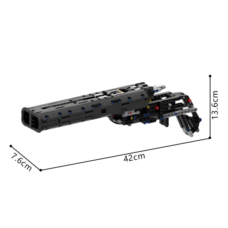 GOBRICKS MOC 261749 double barrel shotgun - YWOBB