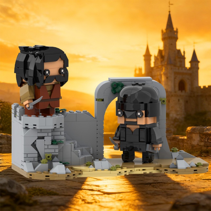 GOBRICKS MOC S0147 The Princess Bride Westley fights Inigo - YWOBB