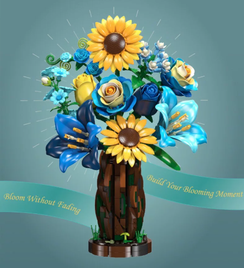 JIE STAR X88058 The Starry Night Cypress Bouquet - YWOBB