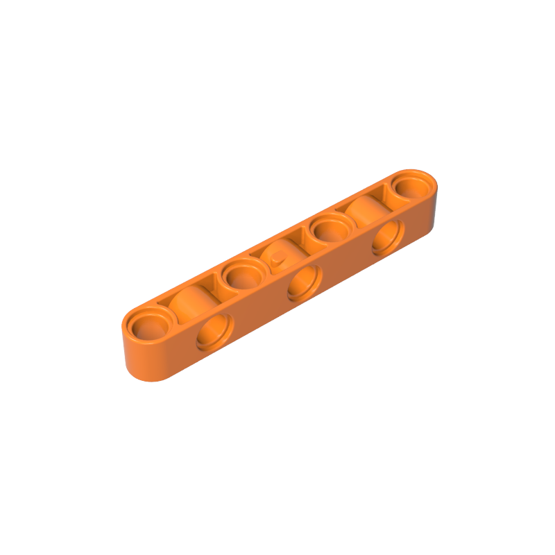 GOBRICKS GDS-1592 Liftarm Modified Perpendicular Holes Thick 1 x 7 - YWOBB