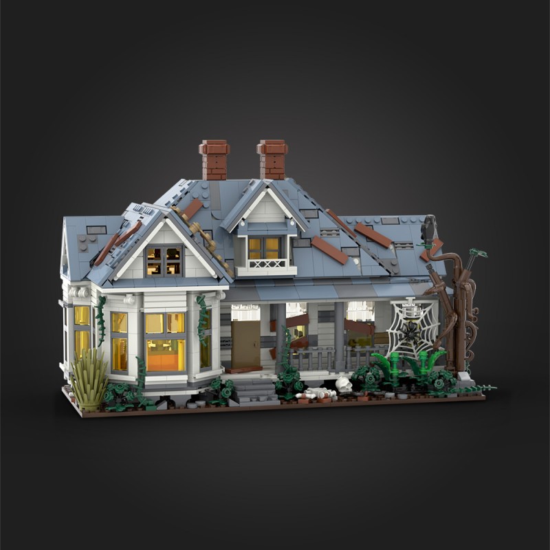 GOBRICKS MOC S1033 Maniac killer house - YWOBB