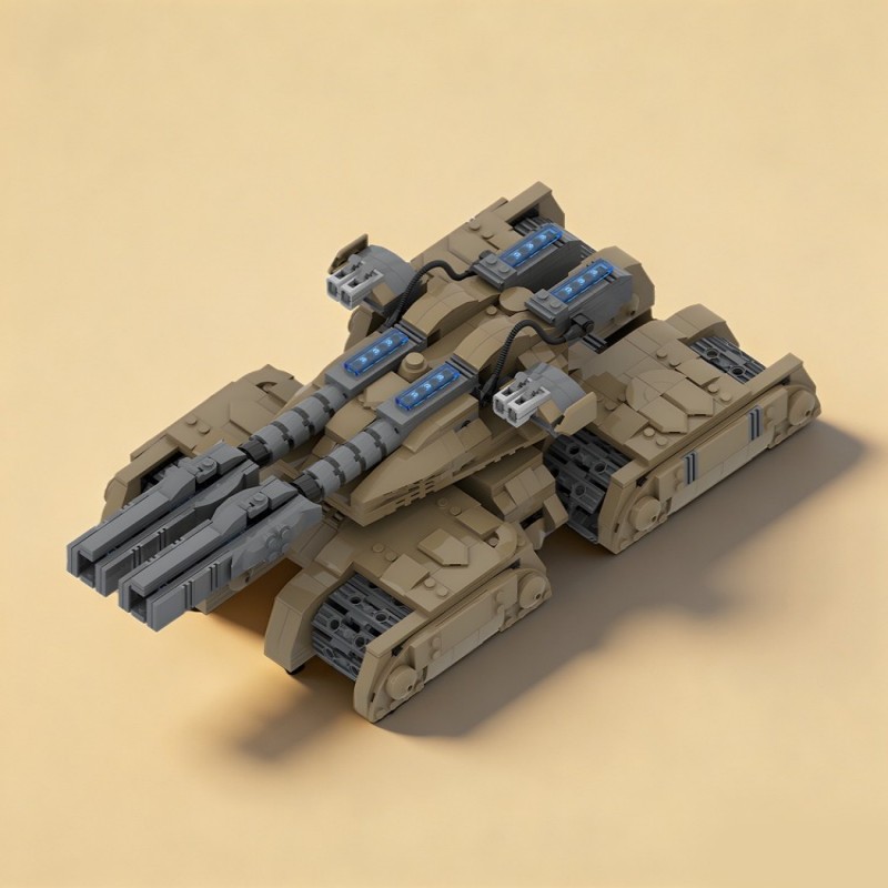 GOBRICKS MOC 250441 Mammoth Tank Mk.III Railgun Variant - YWOBB