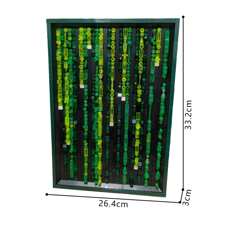 GOBRICKS MOC 258247 The Matrix Code Poster - YWOBB
