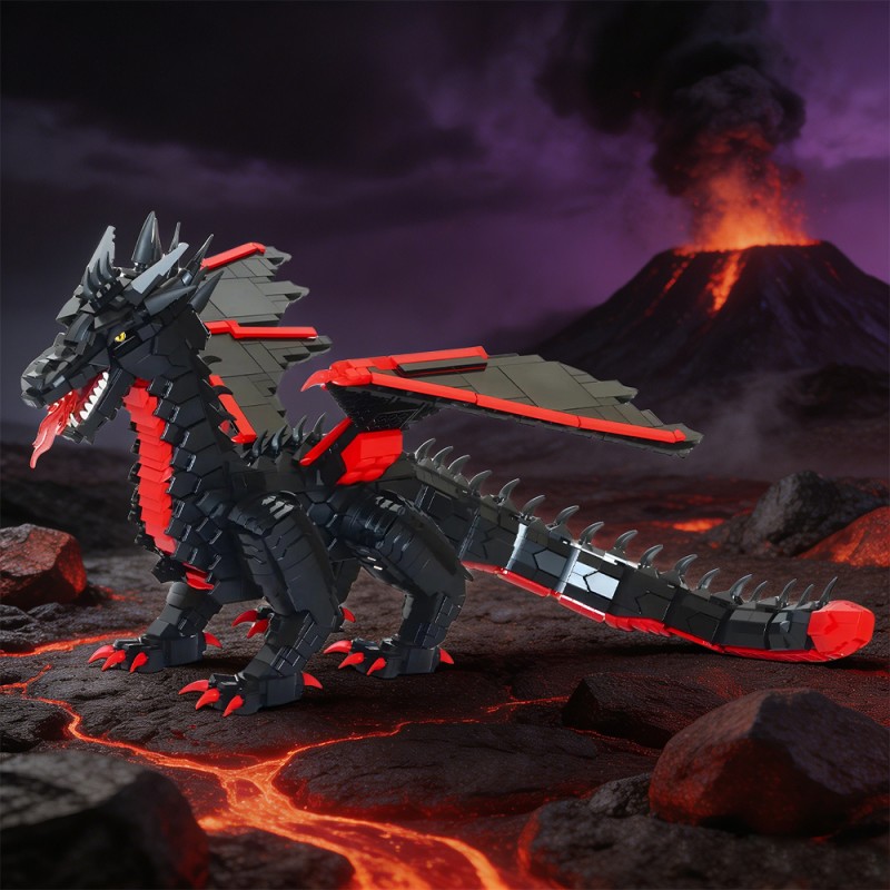GOBRICKS MOC 246687 Dragon Attack - YWOBB