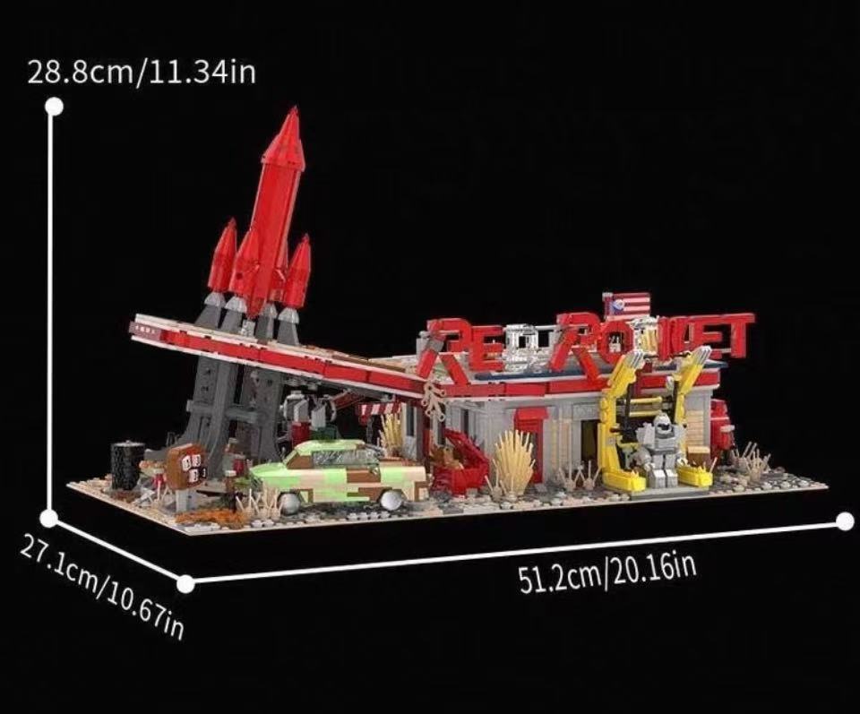 Xbert 66139 Red Rocket Diner with Lights - YWOBB