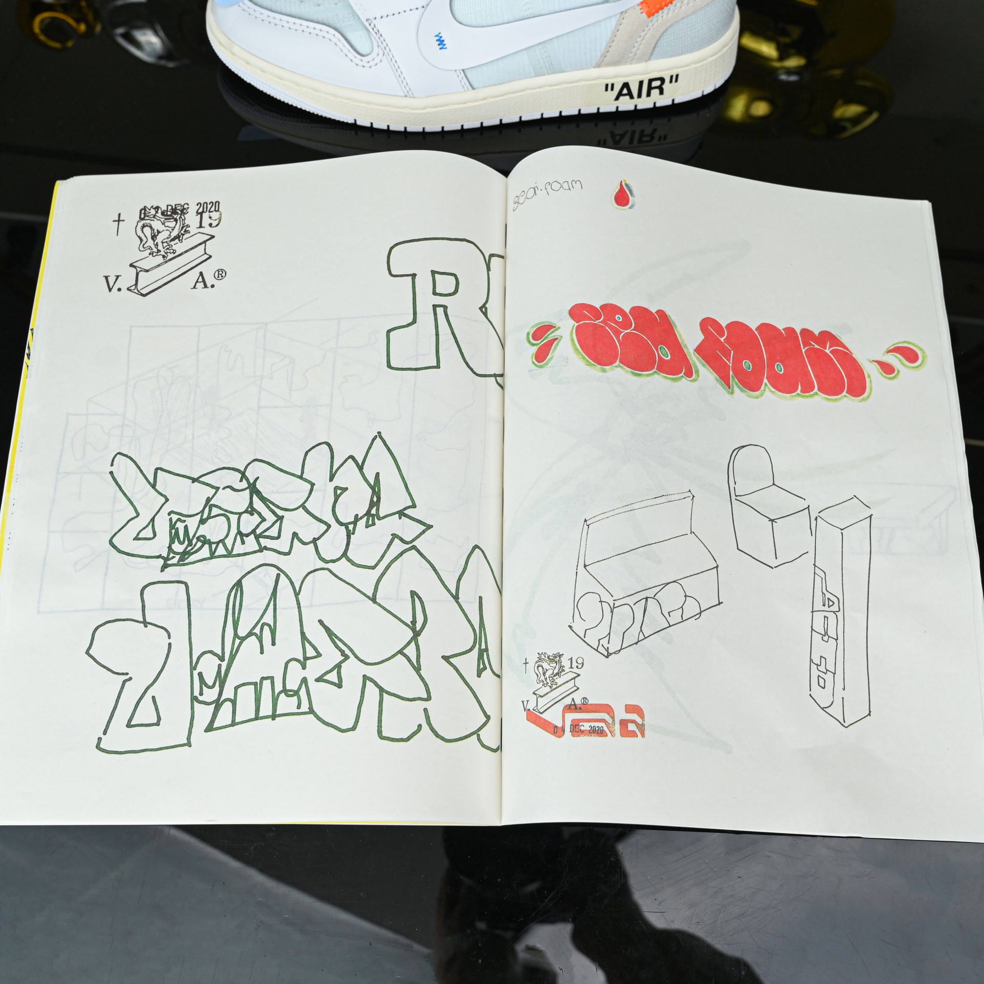 Virgil Abloh Archive x Air Jordan 1 High ‘Alaska’ AA3834-100