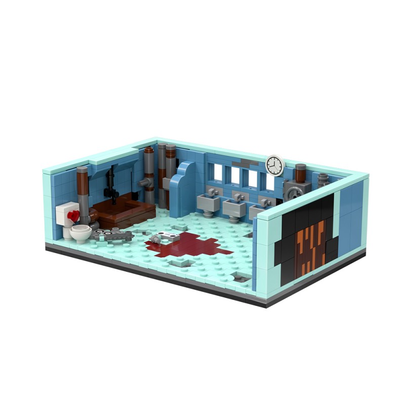 GOBRICKS MOC S1047 Saw Bathroom Scene - YWOBB