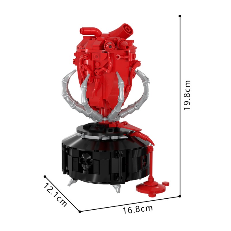 GOBRICKS MOC S1023 Gothic A Beating Heart - YWOBB