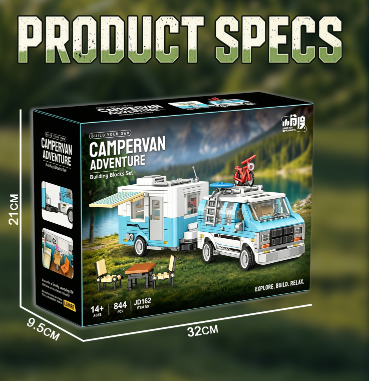 Small Angle JD162 Chevrolet G20 Camper Van with Trailer - YWOBB