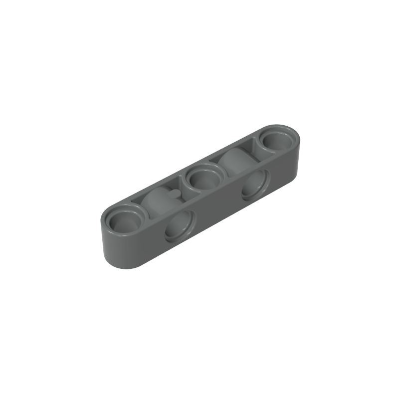 GOBRICKS GDS-1591 Liftarm Modified Perpendicular Holes Thick 1 x 5 - YWOBB