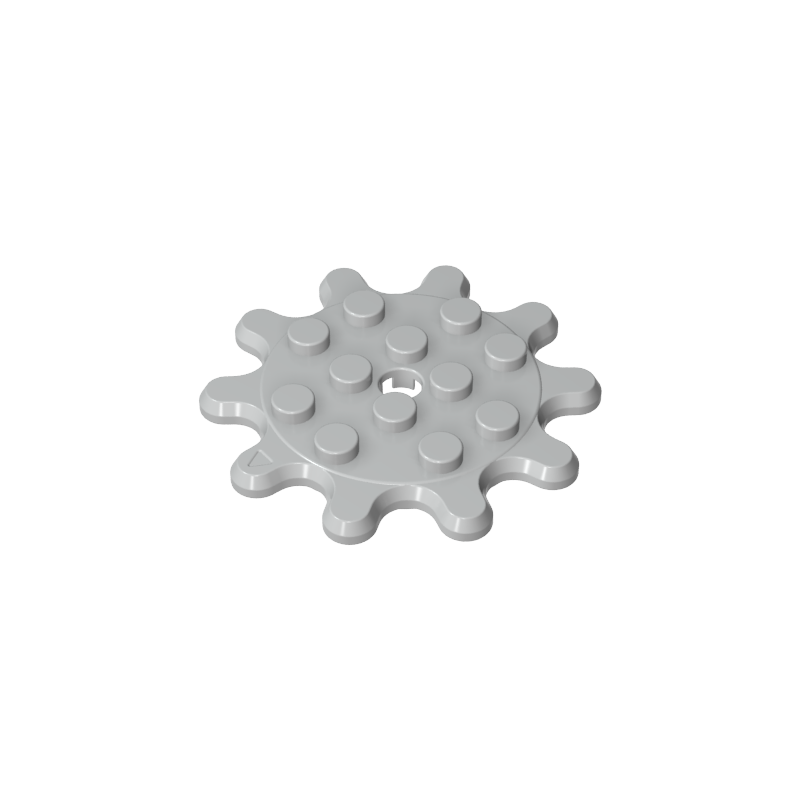 GOBRICKS GDS-90081 Plate Round 4 x 4 Gear 10 Tooth - YWOBB