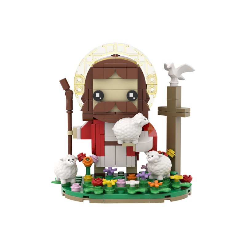 GOBRICKS MOC S1084 Jesus the Shepherd - YWOBB
