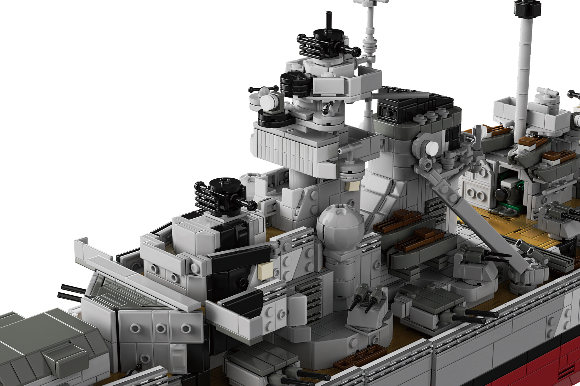 Customized 87000 Bismarck Battleship - YWOBB