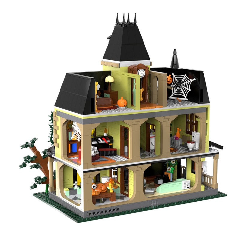GOBRICKS MOC S1010 The Haunted Mansion - YWOBB