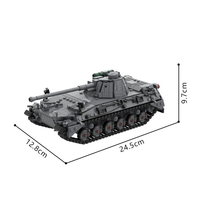 GOBRICKS MOC 251768 Cold War West German Begleitpanzer 57 AIFSV - YWOBB