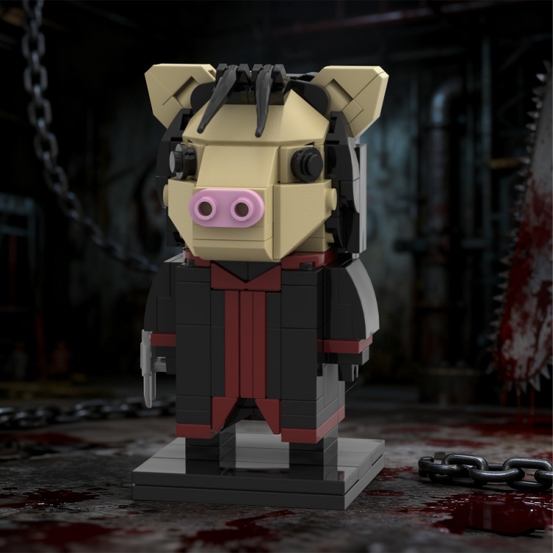 GOBRICKS MOC S0099 Saw-Pig Mask - YWOBB