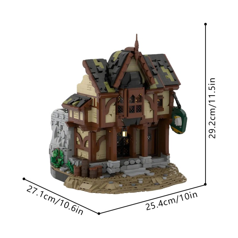 GOBRICKS MOC 259267 Strider at the Prancing Pony - YWOBB