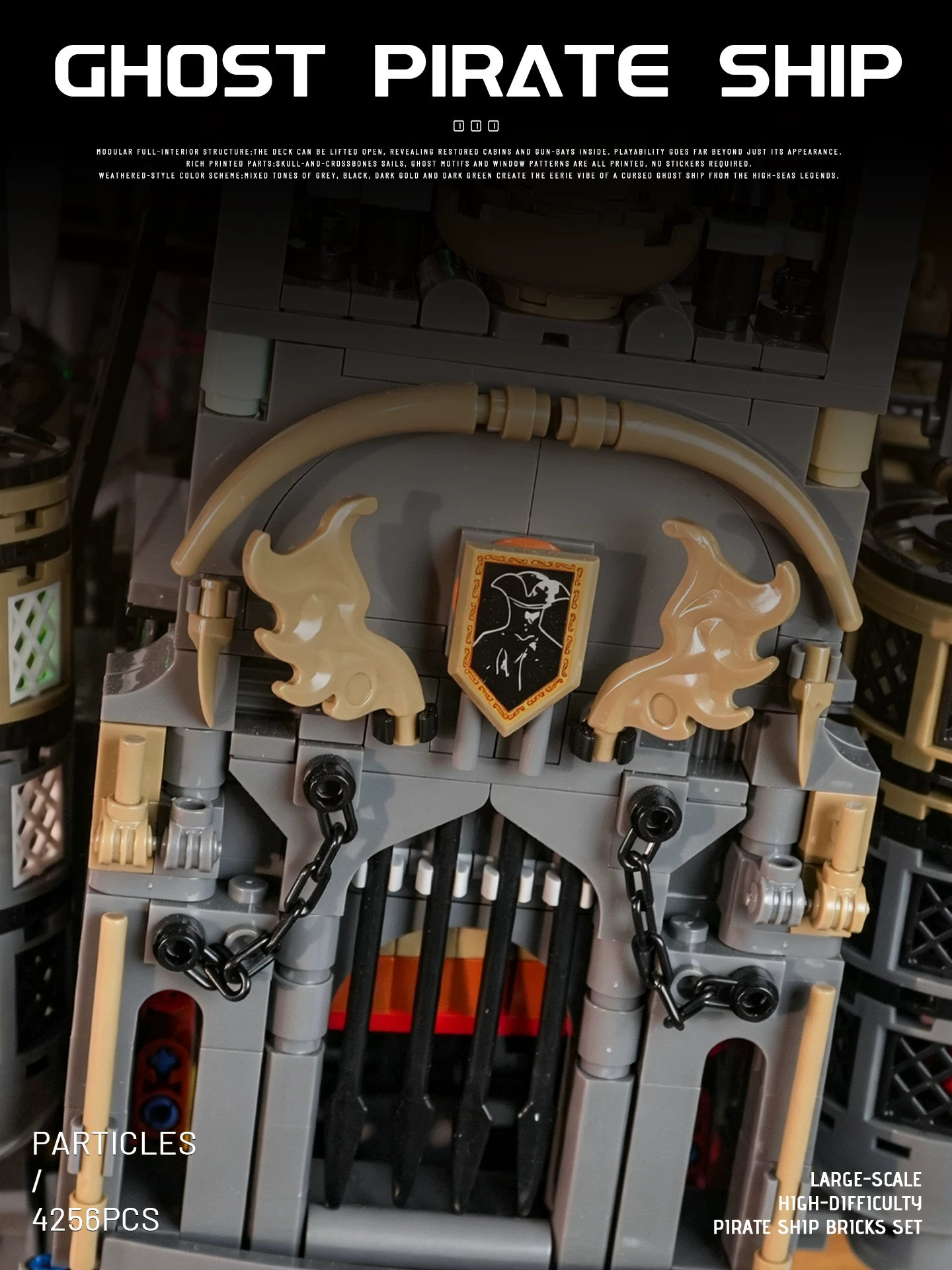 Small Angle JD146 GHOST Pirate Ship - YWOBB
