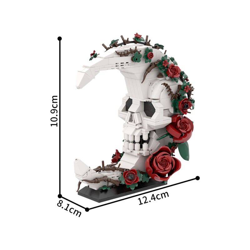 GOBRICKS MOC S1068 Moon Skull - YWOBB