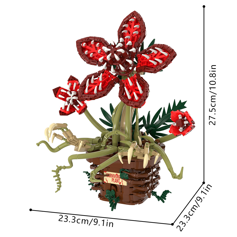 GOBRICKS MOC S1004 Stranger Things Flower - YWOBB