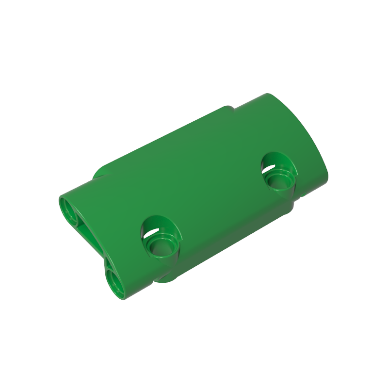 GOBRICKS GDS-1011 Panel Curved 7 x 3 with 2 Pin Holes through Panel Surface - YWOBB