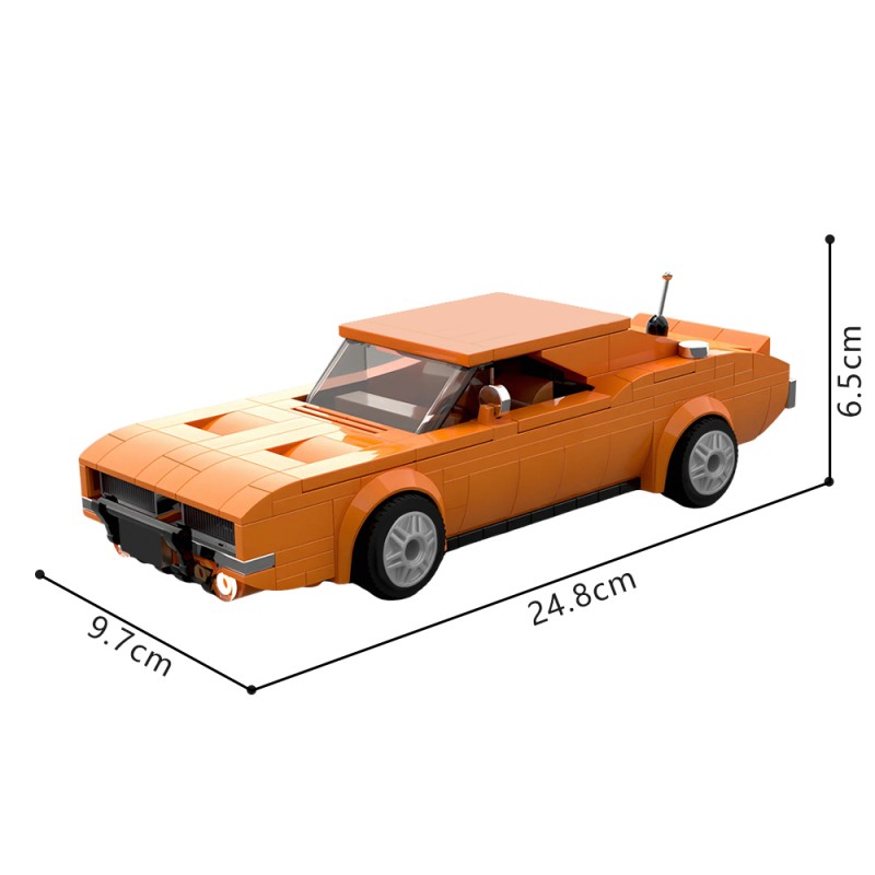 GOBRICKS MOC 83130 General Lee Dodge Charger Dukes of Hazzard - YWOBB