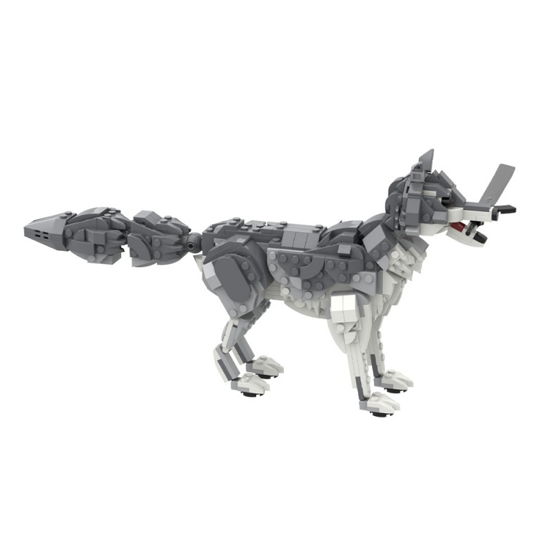 GOBRICKS MOC 244009 Dark Souls Great Grey Wolf Sif - YWOBB