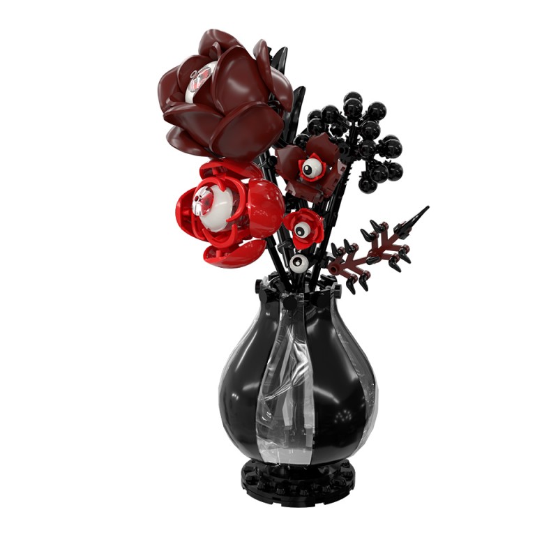GOBRICKS MOC S1059 Gothic eye flower - YWOBB