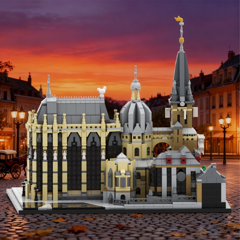GOBRICKS MOC A1915 Aachen Cathedral  mausoleum of Charlemagne - YWOBB