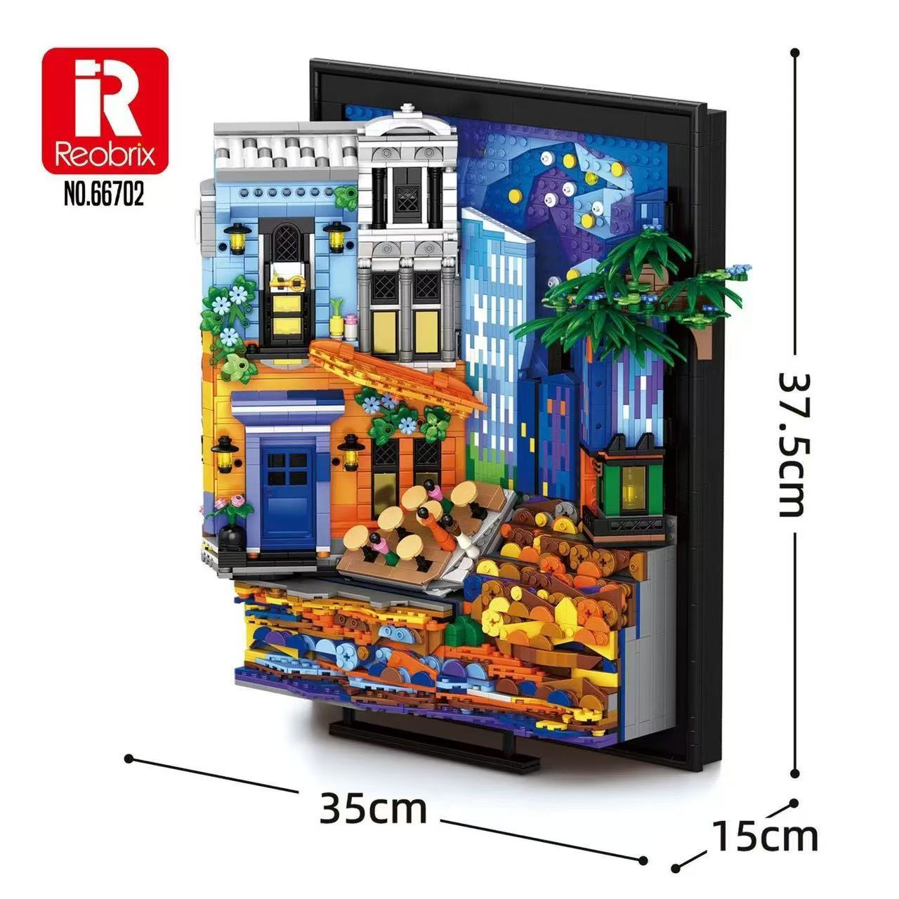Reobrix 66702 Van Gogh Night Coffee Shop - YWOBB