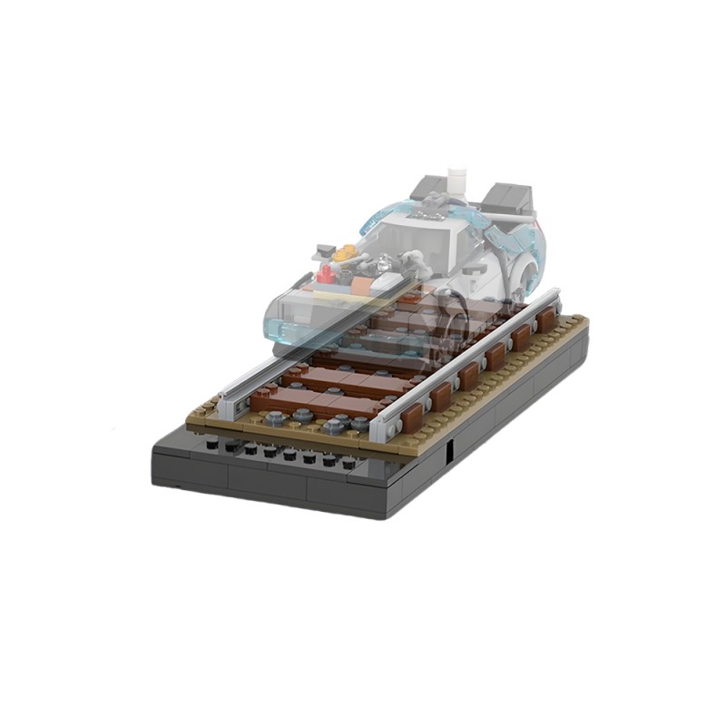 GOBRICKS MOC 250098 77256 Time Machine Display Stands - YWOBB