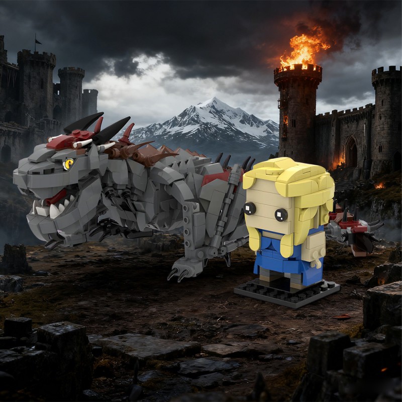 GOBRICKS MOC 210930 Daenerys Drogon Game of Thrones - YWOBB