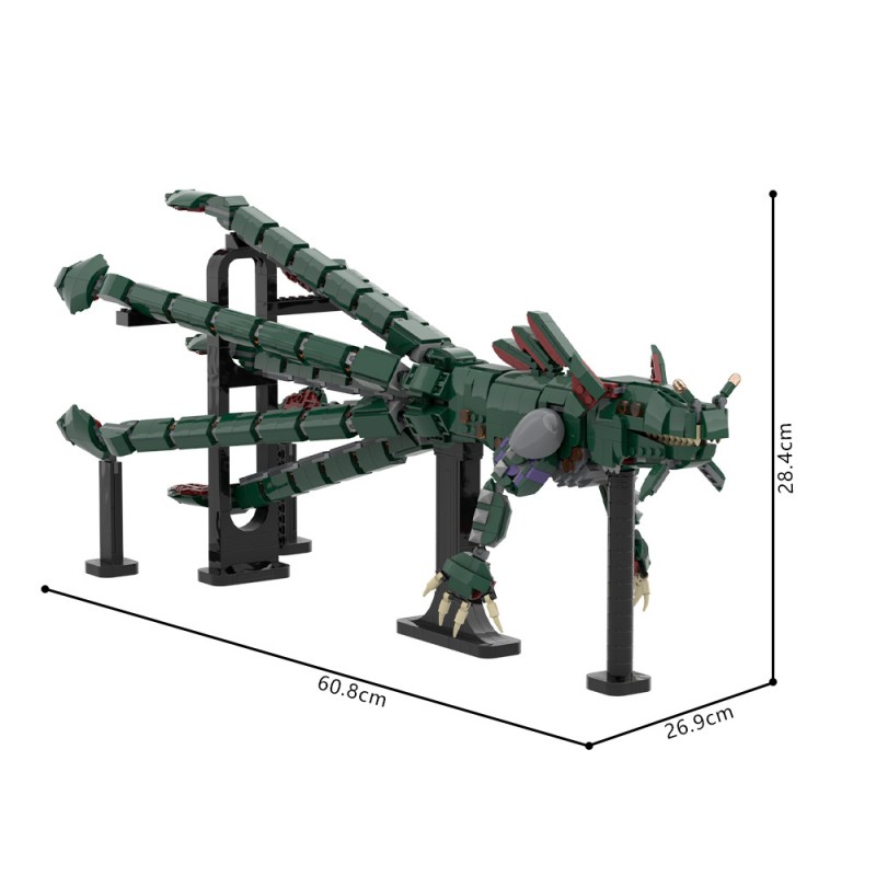 GOBRICKS MOC 232734 Sea Dragon Leviathan (Subnautica) - YWOBB