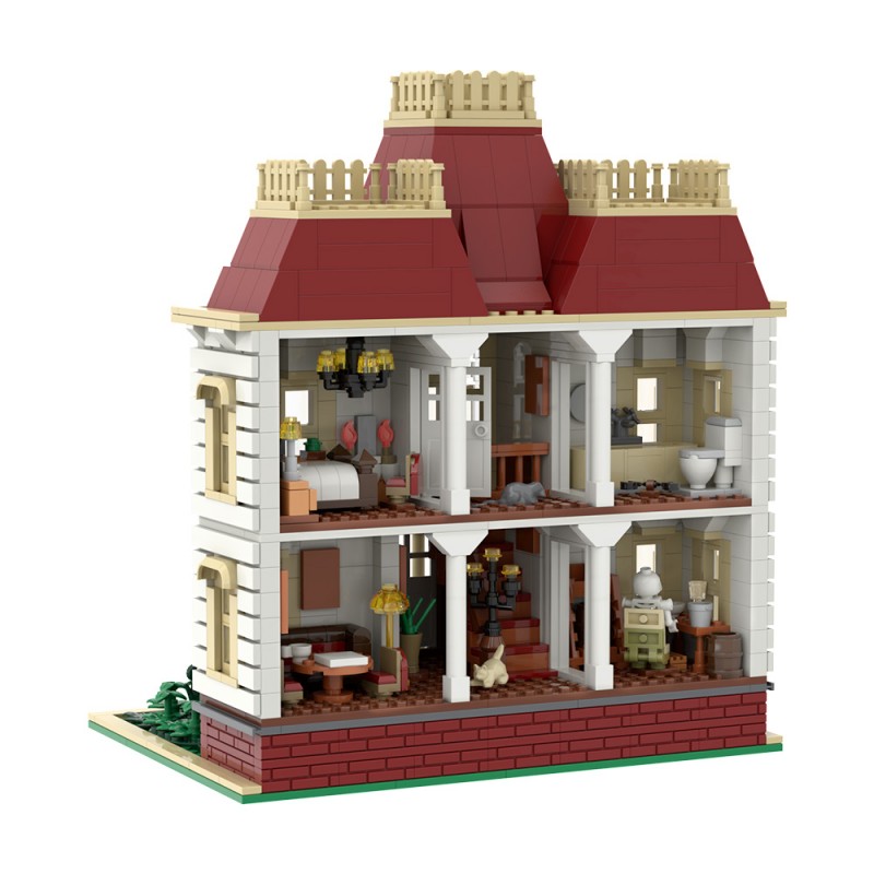 GOBRICKS MOC S1115 Psycho House - YWOBB