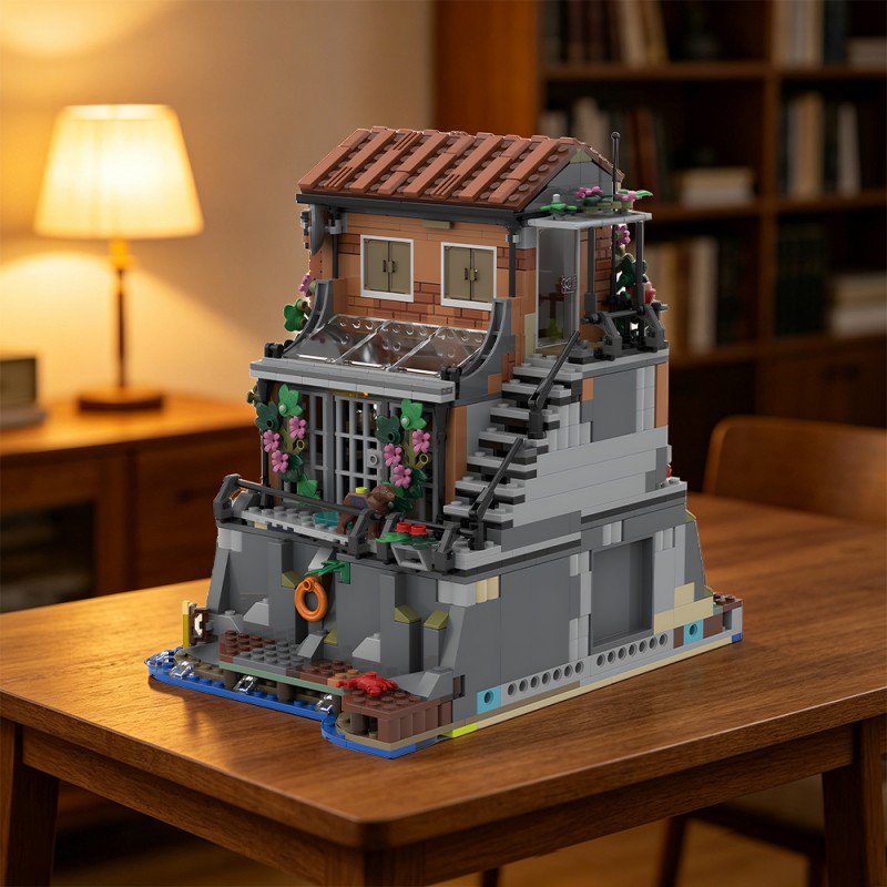 GOBRICKS MOC 239119 Secret Agent's Home Riviera Extension - YWOBB