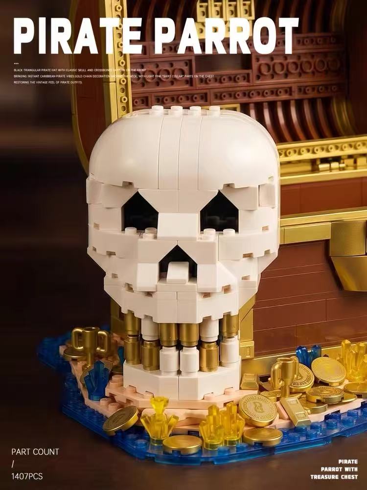 Small Angle JD152 PIRATE PARROT - YWOBB