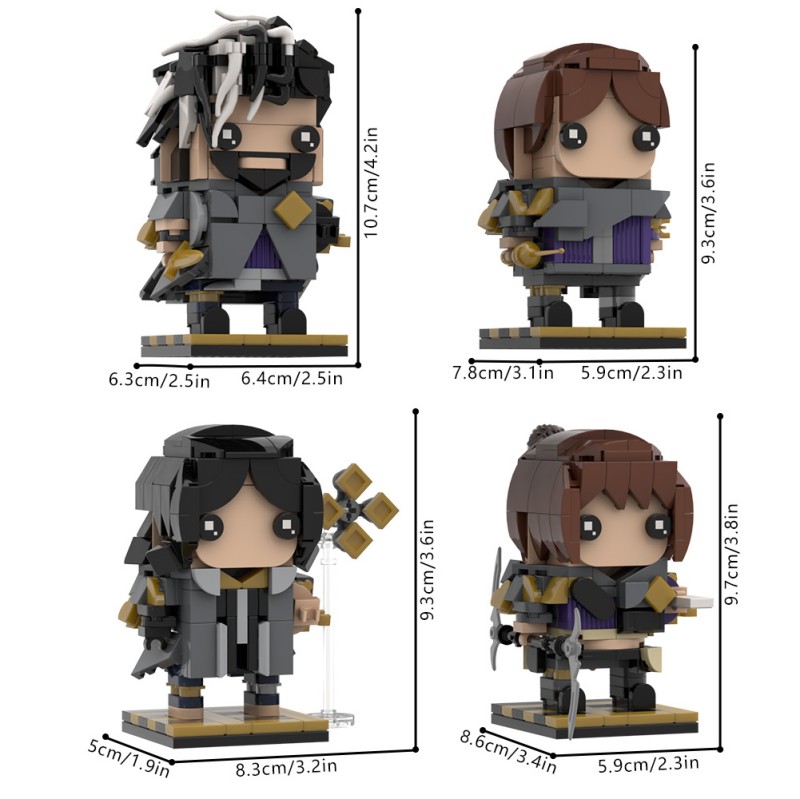 GOBRICKS MOC S0141 Clair Obscur Expedition 33 Gustave，Lune，Maelle，Sciel - YWOBB
