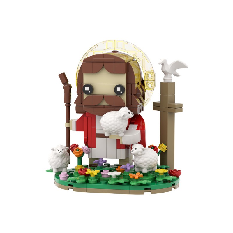 GOBRICKS MOC S1084 Jesus the Shepherd - YWOBB