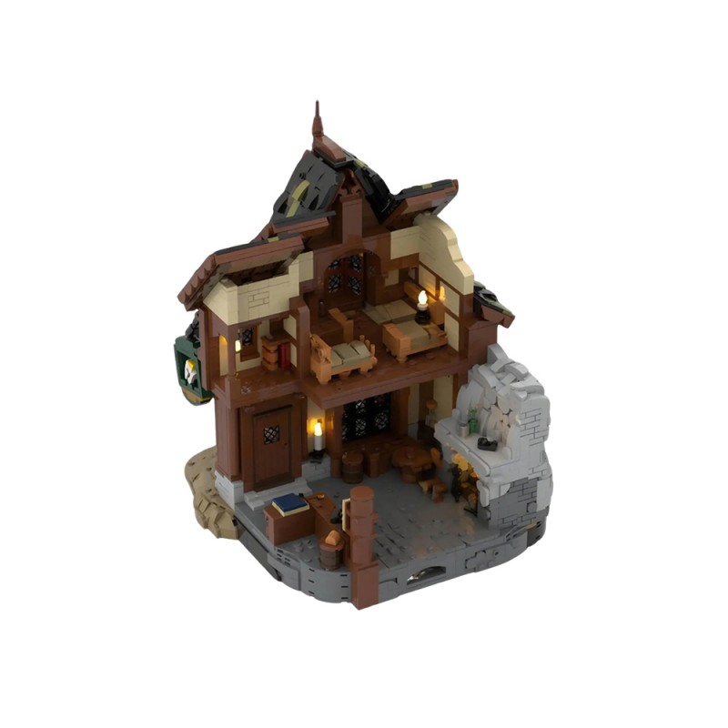 GOBRICKS MOC 259267 Strider at the Prancing Pony - YWOBB