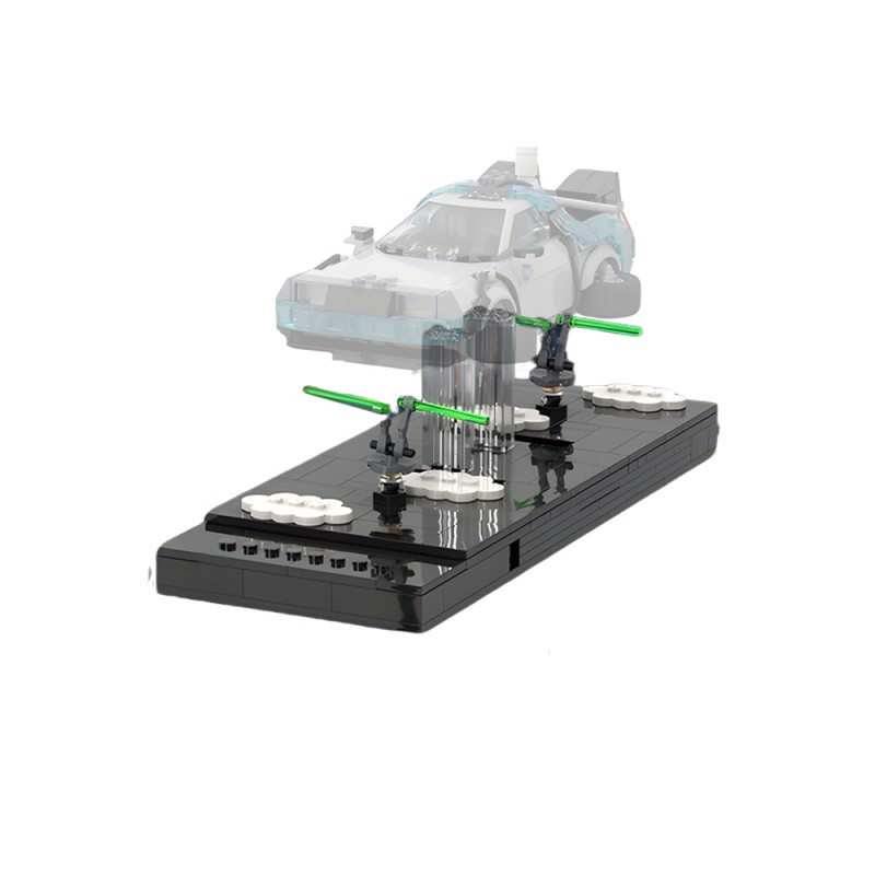 GOBRICKS MOC 250098 77256 Time Machine Display Stands - YWOBB
