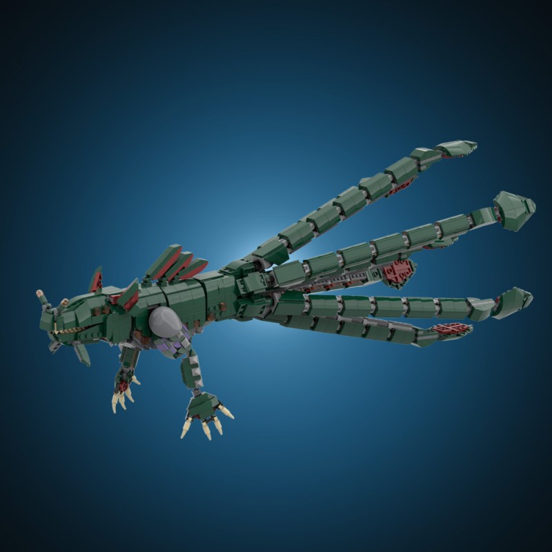 GOBRICKS MOC 232734 Sea Dragon Leviathan (Subnautica) - YWOBB