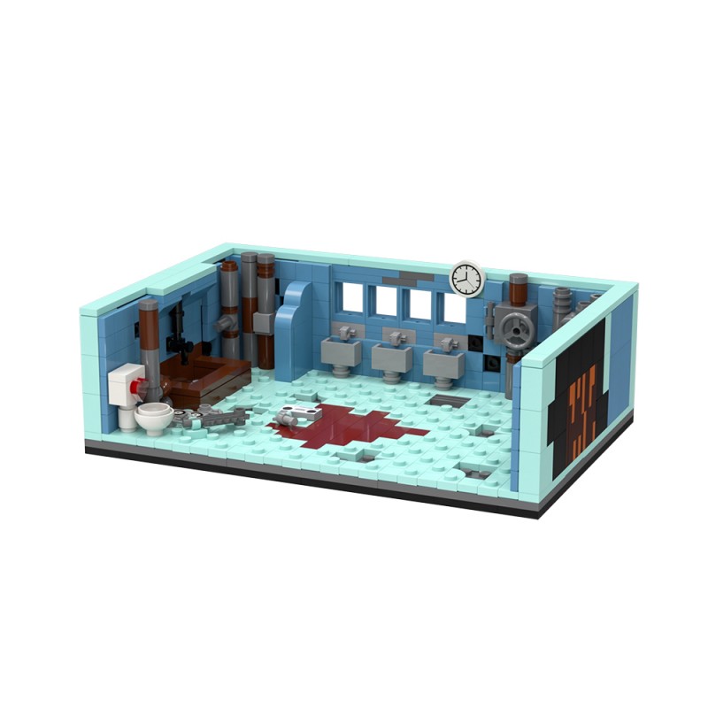 GOBRICKS MOC S1047 Saw Bathroom Scene - YWOBB