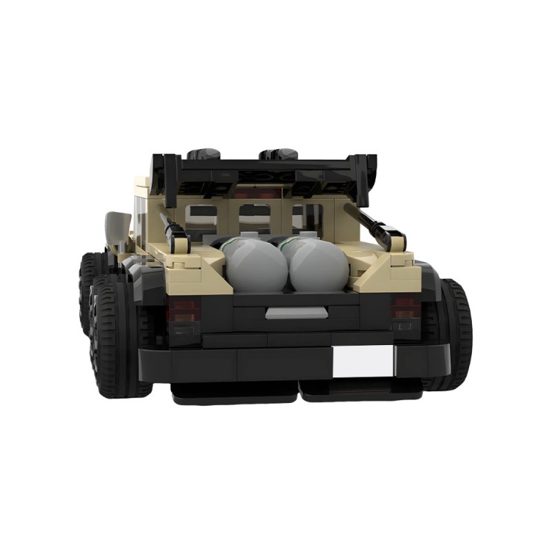 GOBRICKS MOC 240869 2009 AM General Humvee Custom 6x6 - YWOBB