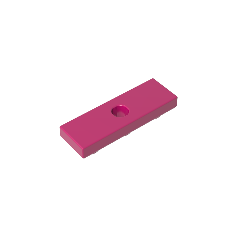 GOBRICKS GDS-M258 Tile Modified 1 x 3 Inverted with Hole - YWOBB