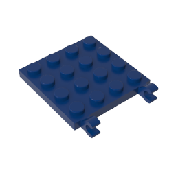 GOBRICKS GDS-758 Modified 4 x 4 with 2 Open O Clips - YWOBB